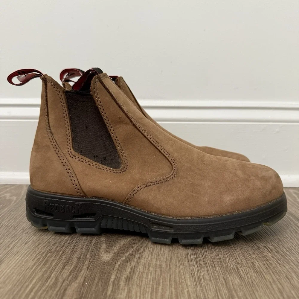 Redback Mesa Chelsea Boots Brown Leather Men's UK 7.5 US 8.5 Women's 10 Soft Toe - Picture 3 of 11